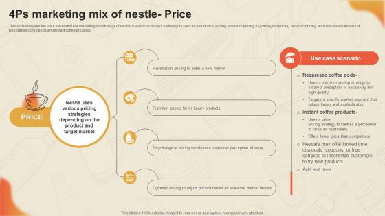 Decoding Nestles Marketing Game 4ps Marketing Mix Of Nestle Price Strategy SS V