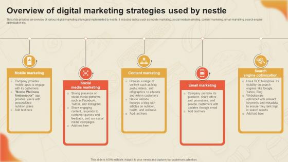 Decoding Nestles Marketing Overview Of Digital Marketing Strategies Used By Nestle Strategy SS V