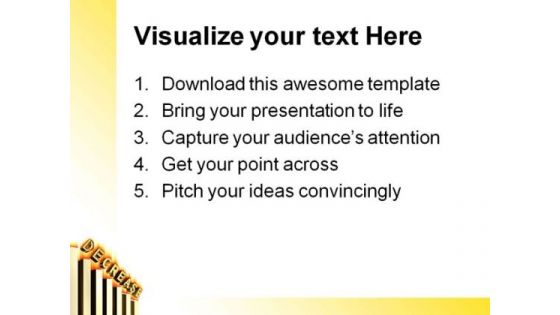 Decrease Graph Business PowerPoint Templates And PowerPoint Backgrounds 0611