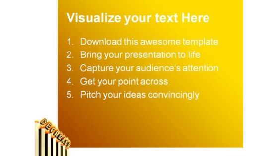 Decrease Graph Business PowerPoint Templates And PowerPoint Backgrounds 0611