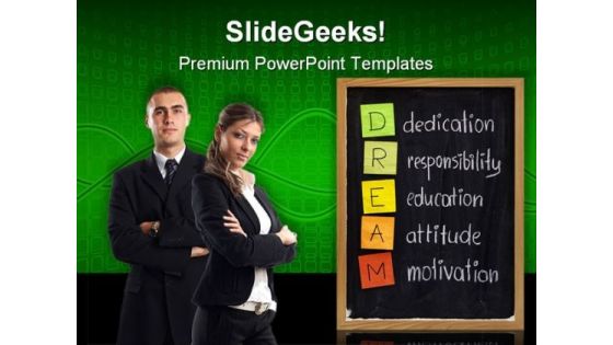 Dedication Responsibility Business PowerPoint Templates And PowerPoint Backgrounds 0811