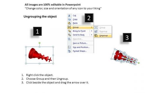 Defeated Chess PowerPoint Templates