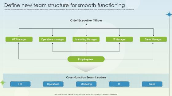 Define New Team Structure For Smooth Functioning Business Growth Ppt Sample