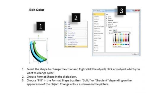 Define Parallel Processing 2 Stages 3d Arrow PowerPoint Slides