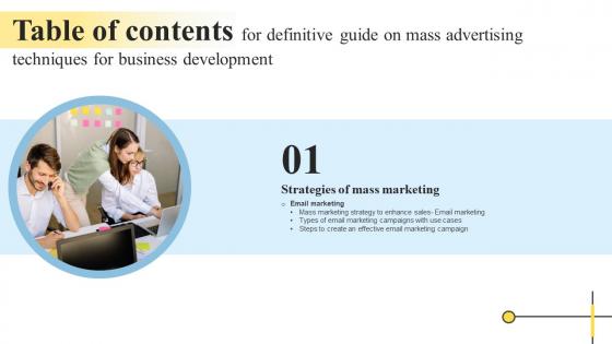 Definitive Guide On Mass Advertising Techniques For Business Table Of Contents Download Pdf Definitive Guide On Mass Advertising Techniques For Business Table Of Contents Download Pdf