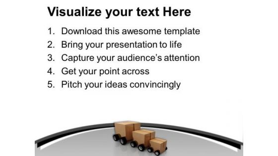 Deliver The Parcel Transportation PowerPoint Templates Ppt Backgrounds For Slides 0513