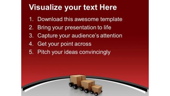 Deliver The Parcel Transportation PowerPoint Templates Ppt Backgrounds For Slides 0513