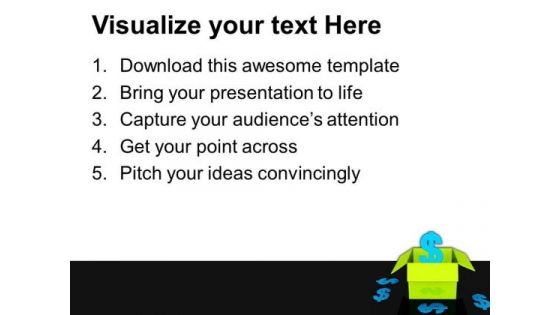 Delivery Of The Dollar Success PowerPoint Templates And PowerPoint Themes 1012