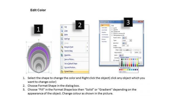 Demonstration Of Concentric Process 8 Stages Businessplans PowerPoint Templates