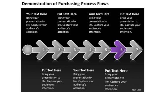 Demonstration Of Purchasing Process Flows Chart Slides Chart PowerPoint