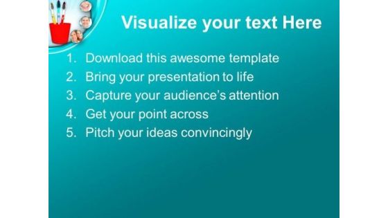 Dental Hygiene Related Items PowerPoint Templates Ppt Backgrounds For Slides 0213