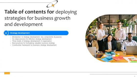 Deploying Strategies For Business Growth And Development Strategy CD V