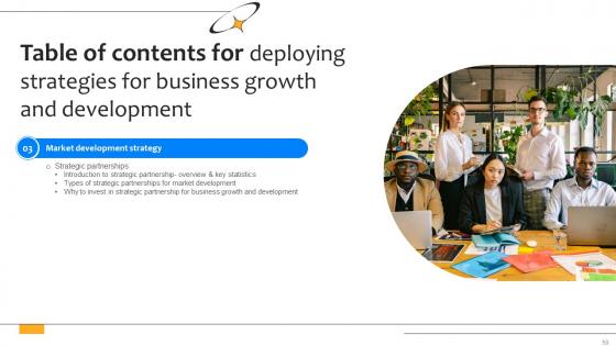 Deploying Strategies For Business Growth And Development Strategy CD V