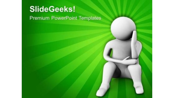 Depressed And Disappointed Business Failures PowerPoint Templates Ppt Backgrounds For Slides 0513