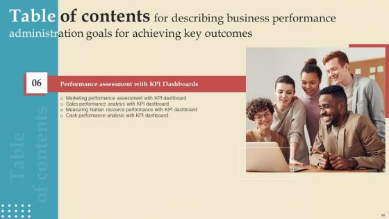 Describing Business Performance Administration Goals For Achieving Key Outcomes Complete Deck