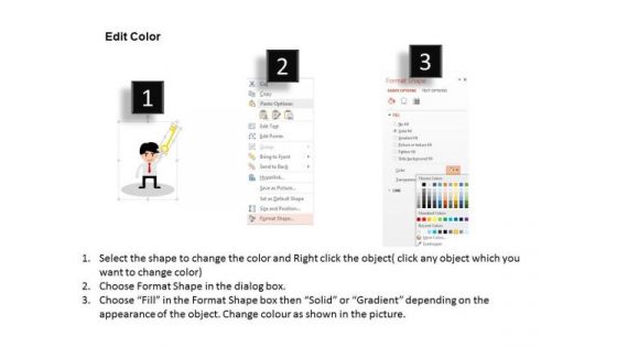 Design Of Business Man With Key PowerPoint Templates