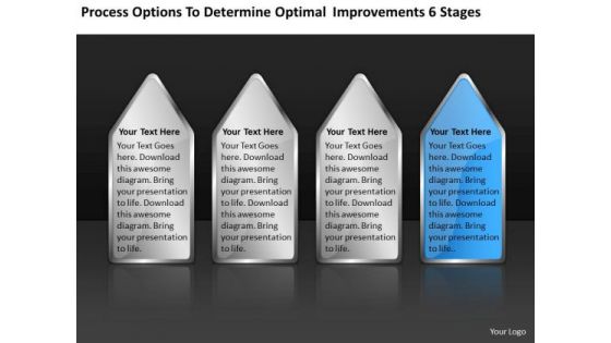Determine Optimal Improvements 6 Stages E-commerce Business Plan PowerPoint Slides