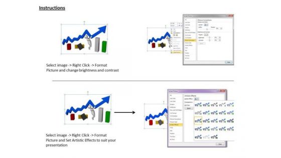 Develop Business Strategy 3d Man Pushing Arrow Up Concept