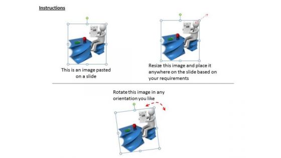 Develop Business Strategy 3d Man Reading News Paper Concepts