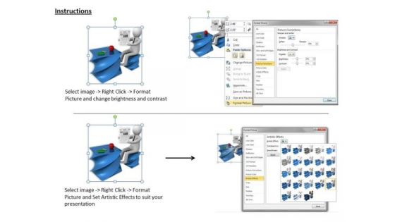 Develop Business Strategy 3d Man Reading News Paper Concepts