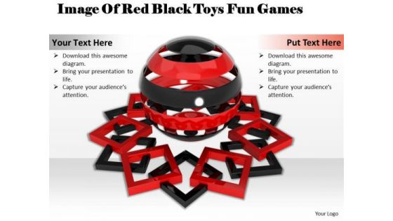 Develop Business Strategy Image Of Red Black Toys Fun Games Stock Photos