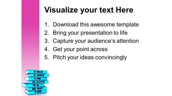 Develop Good Skills For Better Education PowerPoint Templates Ppt Backgrounds For Slides 0713