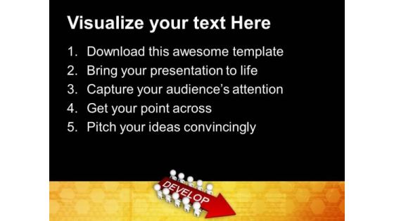 Develop Idea For Business With Team PowerPoint Templates Ppt Backgrounds For Slides 0713
