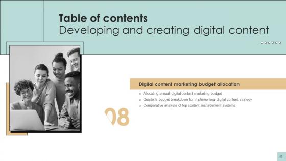 Developing And Creating Digital Content Ppt Powerpoint Presentation Complete Deck Strategy CD V