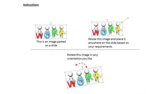 Developing Business Strategy 3d Team Together For Work Concept