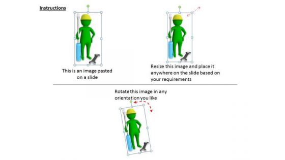 Developing Business Strategy 3d Worker With Tools Character Models