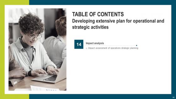 Developing Extensive Plan For Operational And Strategic Activities Table Of Contents Demonstration Pdf