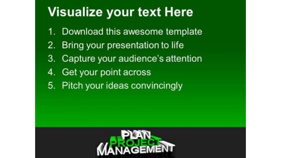 Development Of Project Management Plan PowerPoint Templates Ppt Backgrounds For Slides 0413