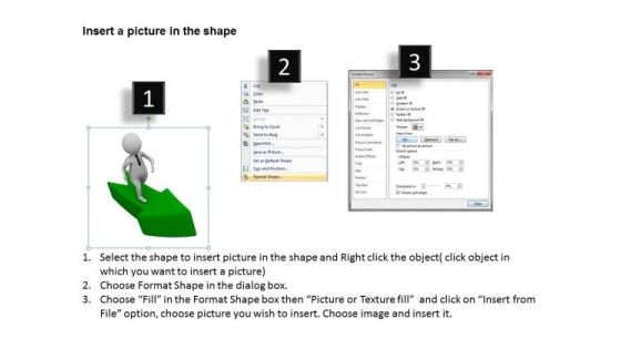 Diagram Business Process 3d Man On The Way PowerPoint Templates