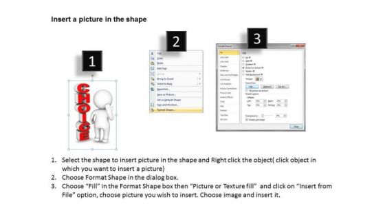Diagram Business Process Beside The Word Choice PowerPoint Templates Ppt Backgrounds For Slides