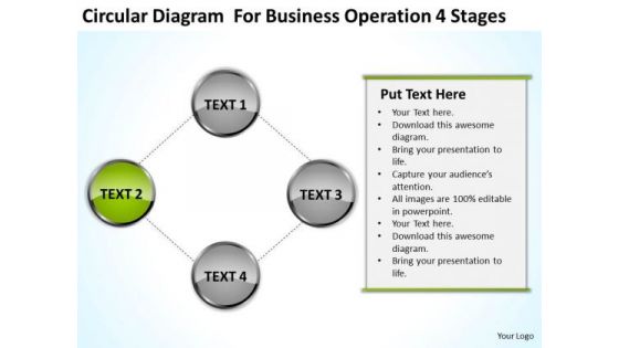 Diagram For Business Operation 4 Stages Ppt Plan PowerPoint Slides Diagram For Business Operation 4 Stages Ppt Plan PowerPoint Slides