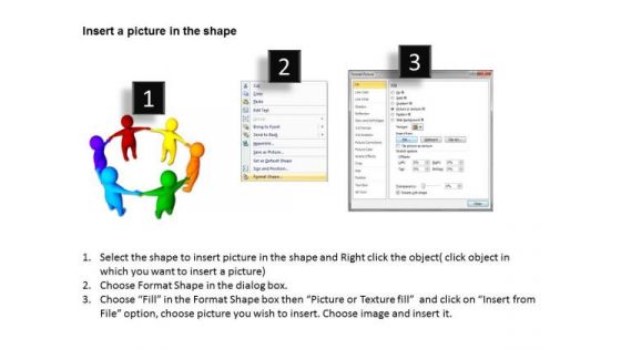 Diagram Of Business Cycle 3d Men Representing Diversity Communication Concept PowerPoint Templates