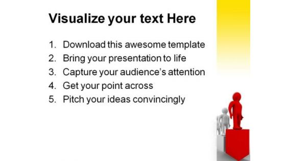 Diagram Of Growth Leadership PowerPoint Themes And PowerPoint Slides 0411