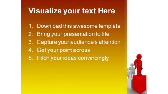 Diagram Of Growth Leadership PowerPoint Themes And PowerPoint Slides 0411