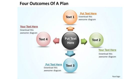 Diagrams Certificate Templates PowerPoint Circular Flow Layout Chart