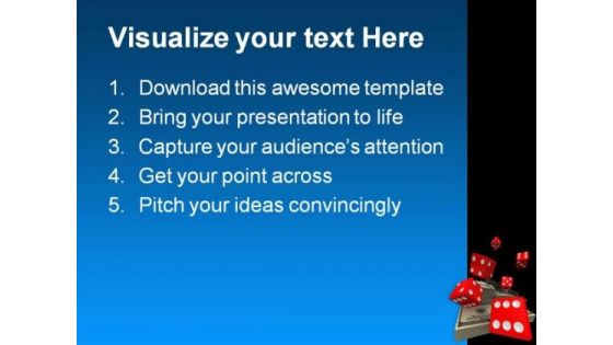 Dice And Money Business PowerPoint Templates And PowerPoint Backgrounds 0211