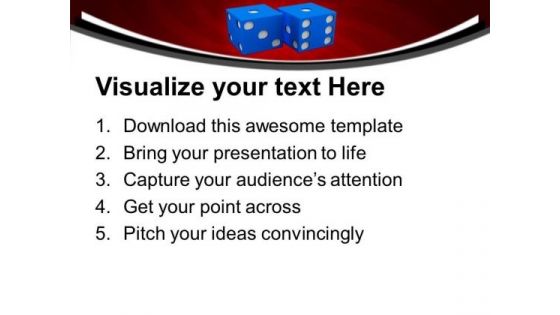 Dices With Risk Management PowerPoint Templates Ppt Backgrounds For Slides 0513