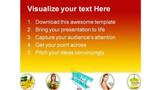 Diet Concept Health PowerPoint Backgrounds And Templates 0111
