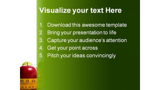 Dieting Concept Health PowerPoint Themes And PowerPoint Slides 0411