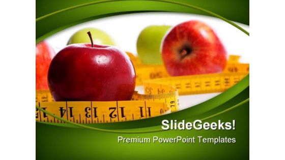 Dieting Concept Health PowerPoint Themes And PowerPoint Slides 0411