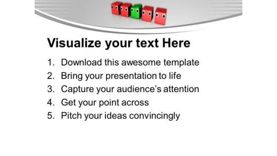 Difference In Dices Individuality Leader Unique PowerPoint Templates Ppt Backgrounds For Slides 0213