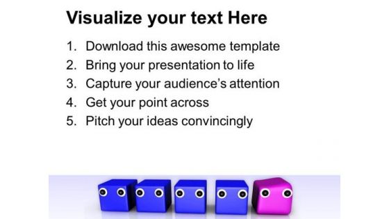 Difference Individuality Leader Unique PowerPoint Templates And PowerPoint Themes 1012