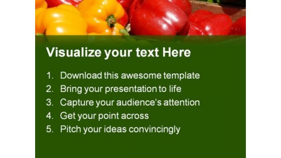 Different Capsicums Food PowerPoint Templates And PowerPoint Backgrounds 0311