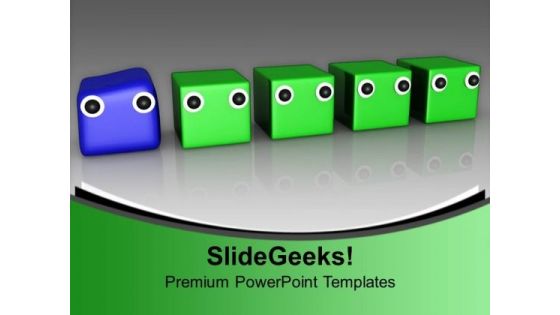 Different Individuality Leadership PowerPoint Templates Ppt Backgrounds For Slides 0113