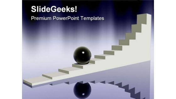 Difficult Way Metaphor PowerPoint Templates And PowerPoint Backgrounds 0611