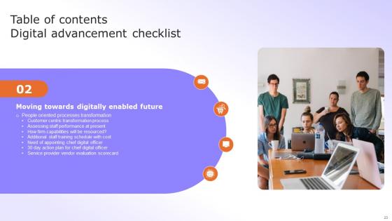 Digital Advancement Checklist Ppt Powerpoint Presentation Complete Deck With Slides